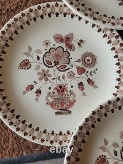 4 Piece Staffordshire Old Granite Made In England By Johnson Bros Hand Engraved