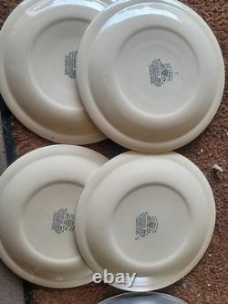 4 Piece Staffordshire Old Granite Made In England By Johnson Bros Hand Engraved