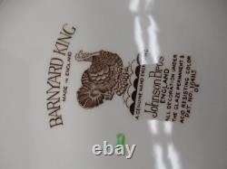 4 Vintage Johnson Bros England Turkey Barnyard King 10.75 Dinner plates