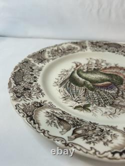 4 Vintage Johnson Bros England Wild Turkey Native American 10.75 Dinner plates