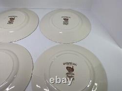 4 Vintage Johnson Brothers Barnyard King Turkey Thanksgiving Dinner Plates