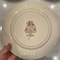 (4)Vtg. Windsor Ware HARVEST Fruit Dinner Plates by Johnson Bros England 10 3/4