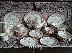 50 pcs Johnson Brothers Monticello China Dish set will split