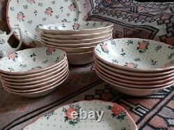 50 pcs Johnson Brothers Monticello China Dish set will split