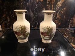 50th Anniversary Limited Edition 5000 Johnson Bros Friendly Village VASES MINT