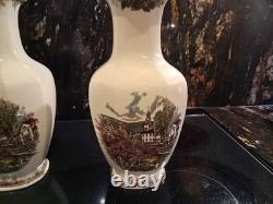 50th Anniversary Limited Edition 5000 Johnson Bros Friendly Village VASES MINT