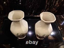 50th Anniversary Limited Edition 5000 Johnson Bros Friendly Village VASES MINT