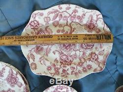 51pieces Johnson Brothers English Chippendale Pink/red China (lot)