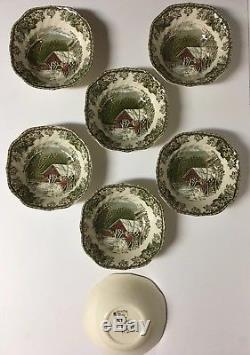 57 Piece Lot Vtg JOHNSON BROSFRIENDLY VILLAGEDinnerware School HousePERFECT