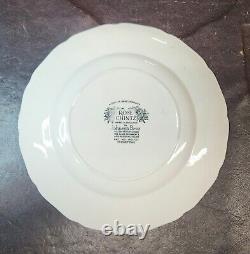 (5) 1930s Johnson Bros Rose Chintz Dinner Plates, EUC, 9 7/8 D, Charming