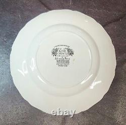 (5) 1930s Johnson Bros Rose Chintz Dinner Plates, EUC, 9 7/8 D, Charming