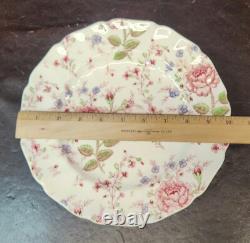 (5) 1950s Johnson Bros Rose Chintz Dinner Plates, EUC, 10 D, Charming