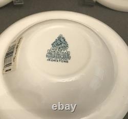 5 Johnson Bros Merry Christmas Rimmed Berry Sauce Bowls Bowl