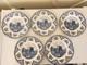 5 Johnson Brothers Blue Old Britain Castles Dinner Plates 10 Excl. Cond