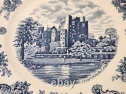 5 Johnson Brothers Blue Old Britain Castles Dinner Plates 10 Excl. Cond