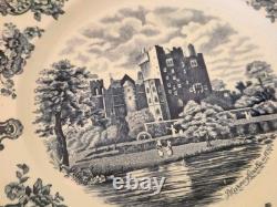 5 Johnson Brothers Blue Old Britain Castles Dinner Plates 10 Excl. Cond