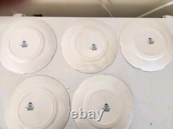 5 Johnson Brothers Blue Old Britain Castles Dinner Plates 10 Excl. Cond