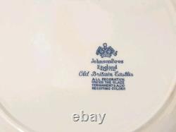 5 Johnson Brothers Blue Old Britain Castles Dinner Plates 10 Excl. Cond