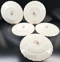 5 Johnson Brothers His Majesty Dinner Plate Set Vintage Turkey England Retro Lot