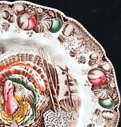 5 Johnson Brothers His Majesty Dinner Plate Set Vintage Turkey England Retro Lot