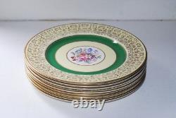 5 Johnson Brothers Pareek Green & Gold Dinner Plate Plates L@@K Floral