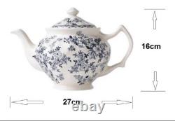 5 pcs of Johnson Brothers Devon Cottage Tea Set, tea pot, creamer, sugar bowl