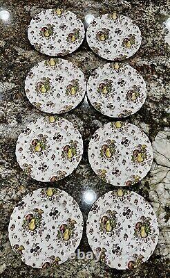 64pc AUTUMNS DELIGHT JOHNSON BROS Complete Service For 8 Dinner Plates Bowls +++
