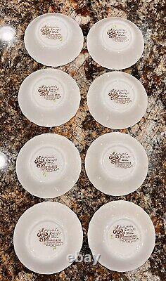 64pc AUTUMNS DELIGHT JOHNSON BROS Complete Service For 8 Dinner Plates Bowls +++