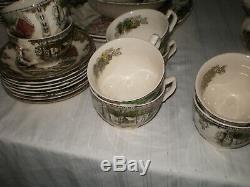 67 Pcs Johnson Brothers Friendly Village Dinnerware Set. Made in England