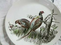 6 Games Birds Made in England by Johnson Brothers Pheasant Ironstone dishes