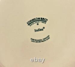 6 JOHNSON BROTHERS Indies Pattern 9 1/2 Dinner Plates from ENGLAND