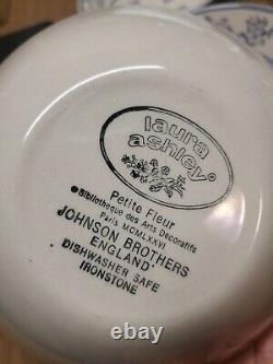 6 Johnson Bros. England Laura Ashley Petite Fleur Soup/Cereal Bowls New Bin 140
