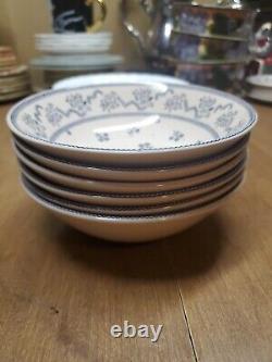 6 Johnson Bros. England Laura Ashley Petite Fleur Soup/Cereal Bowls New Bin 140
