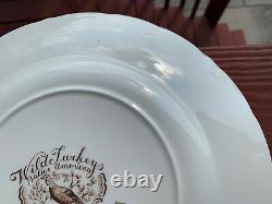 6 Johnson Bros. England Wild Turkey Dinner Plates Windsor Ware 10 3/4