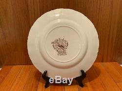 6 Johnson Bros Wild Turkeys Native American Windsor Ware Dinner Plates10 5/8