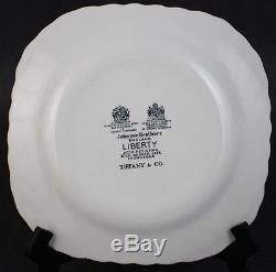 6 Johnson Brothers Liberty Tiffany Co Chintz Porcelain Square Salad Plate Set