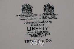 6 Johnson Brothers Liberty Tiffany Co Chintz Porcelain Square Salad Plate Set