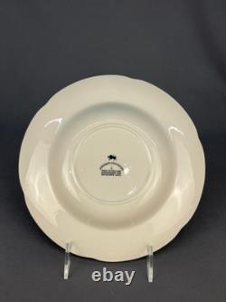 6 Johnson Brothers OLD BRITAIN CASTLES BLUE 8 3/4 Rim Soup Bowls England MINT