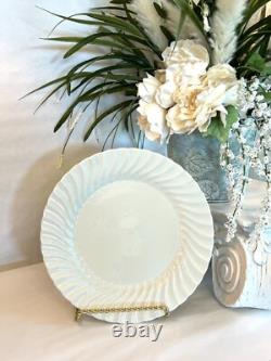 6 Johnson Brothers Regency White Swirl 6 Piece Place Setting Ironstone England