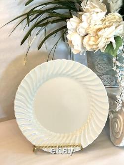 6 Johnson Brothers Regency White Swirl 6 Piece Place Setting Ironstone England