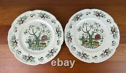 6 Rare Johnson Brothers APPLE HARVEST 10 1/4 Dinner Plates