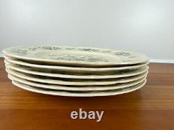 6 Rare Johnson Brothers APPLE HARVEST 10 1/4 Dinner Plates