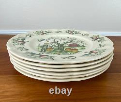 6 Rare Johnson Brothers APPLE HARVEST 8 Salad Plate