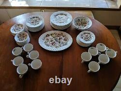 70 Piece Johnson Brothers Staffordshire Bouquet China Set