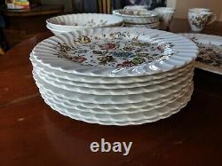 70 Piece Johnson Brothers Staffordshire Bouquet China Set