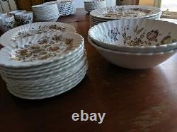 70 Piece Johnson Brothers Staffordshire Bouquet China Set