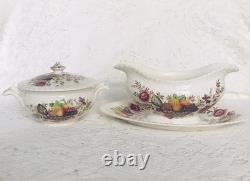 71 Piece Set 1940s/50s Johnson Bros Windsor Ware Pomona Ceramic Dinnerware Set