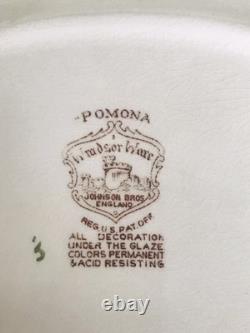71 Piece Set 1940s/50s Johnson Bros Windsor Ware Pomona Ceramic Dinnerware Set