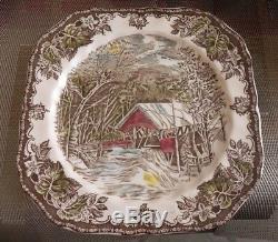 76 PCS of Vintage Johnson Bros. The Friendly Village Mix Patterns China Green