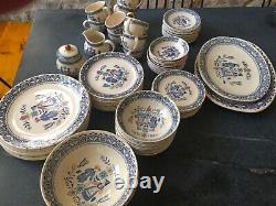 77pc Vintage Johnson Brothers HEARTS AND FLOWERS China, Complete Service for 10